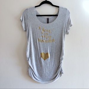 Gray & Gold "You Are My Sunshine" Pregnancy Tee